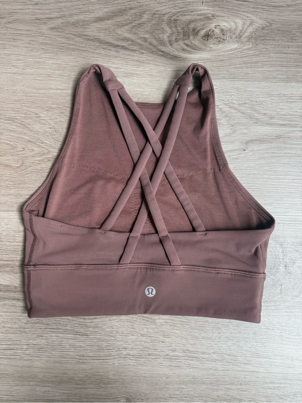 lululemon athletica Cross-Back Sports Bra in Mauve